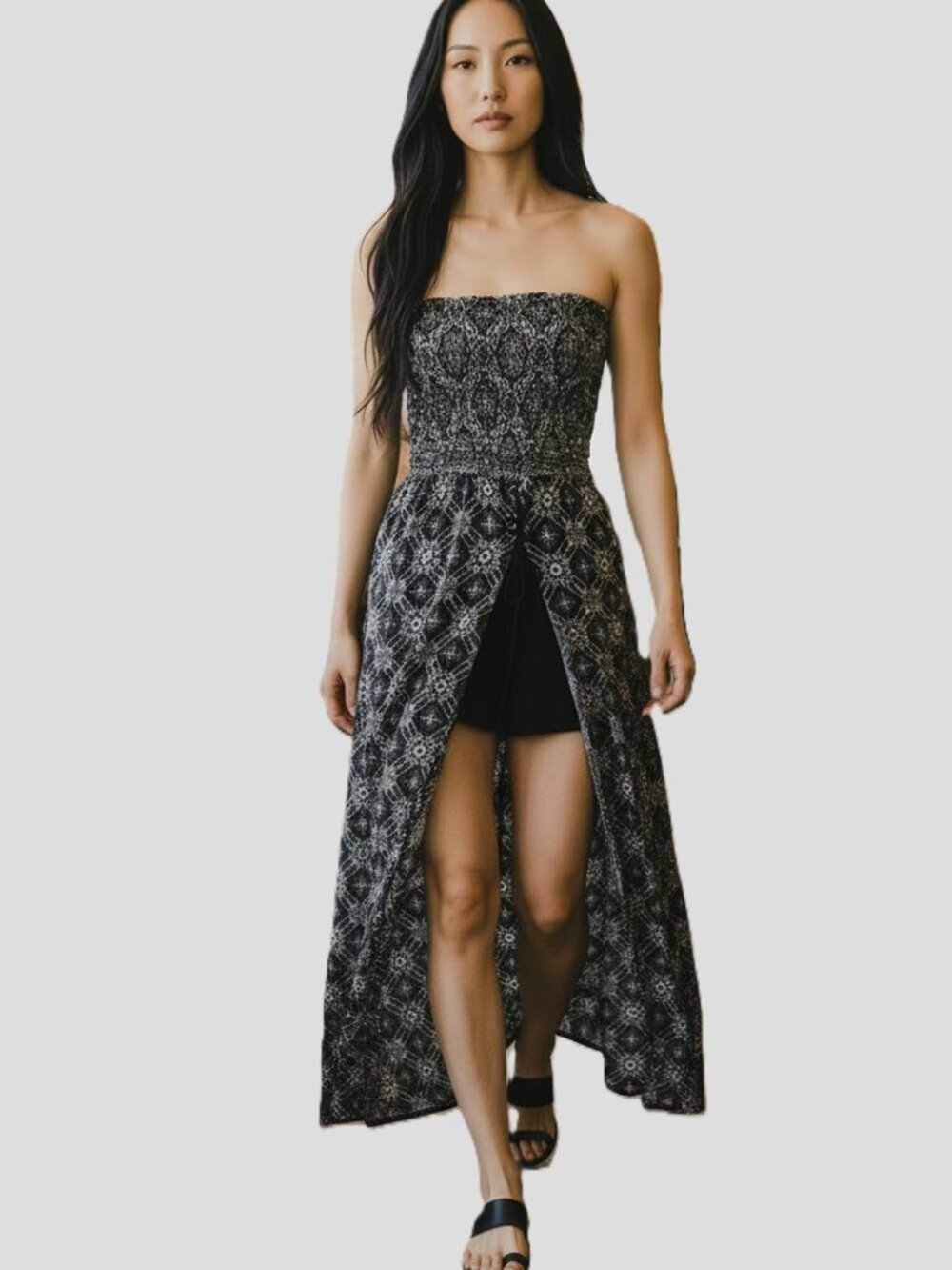 ILLA ILLA Black and White 2 level Romper